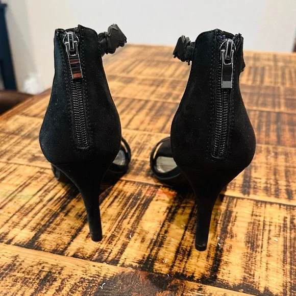 NWOT WORTHINGTON STRAPY HEEL SANDAL SLIP ON HEEL ELASTIC AROUND ANKLE SZ 10 - Picture 3 of 8